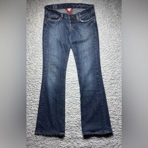 Lucky Brand Jeans Womens 2 Vintage Midday Maggie Flare Dark Low Rise Long Inseam